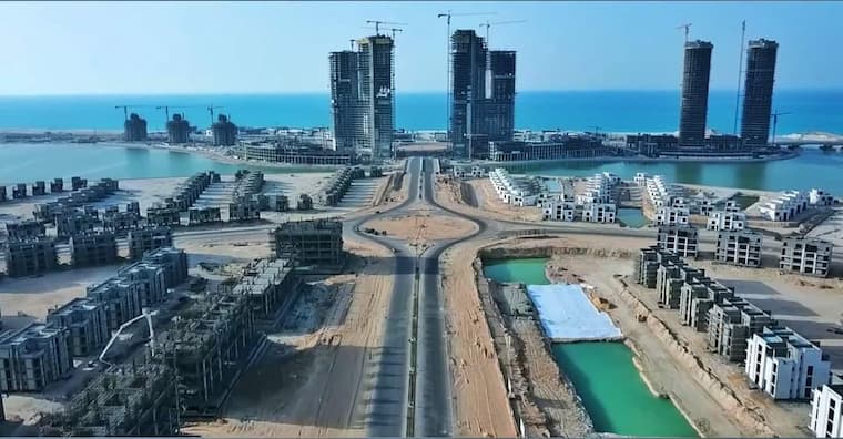 construction efforts in new alamein city